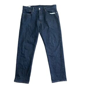 Gap Straight Fit Jeans Mens 34x30 Dark Blue Resin Rinse GapFlex Classic Workwear